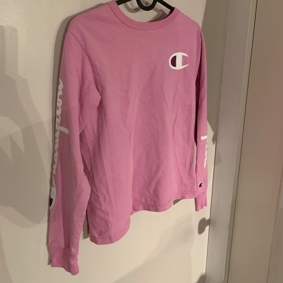 Pink CHAMPION Long Seleve - Picture 2 of 3